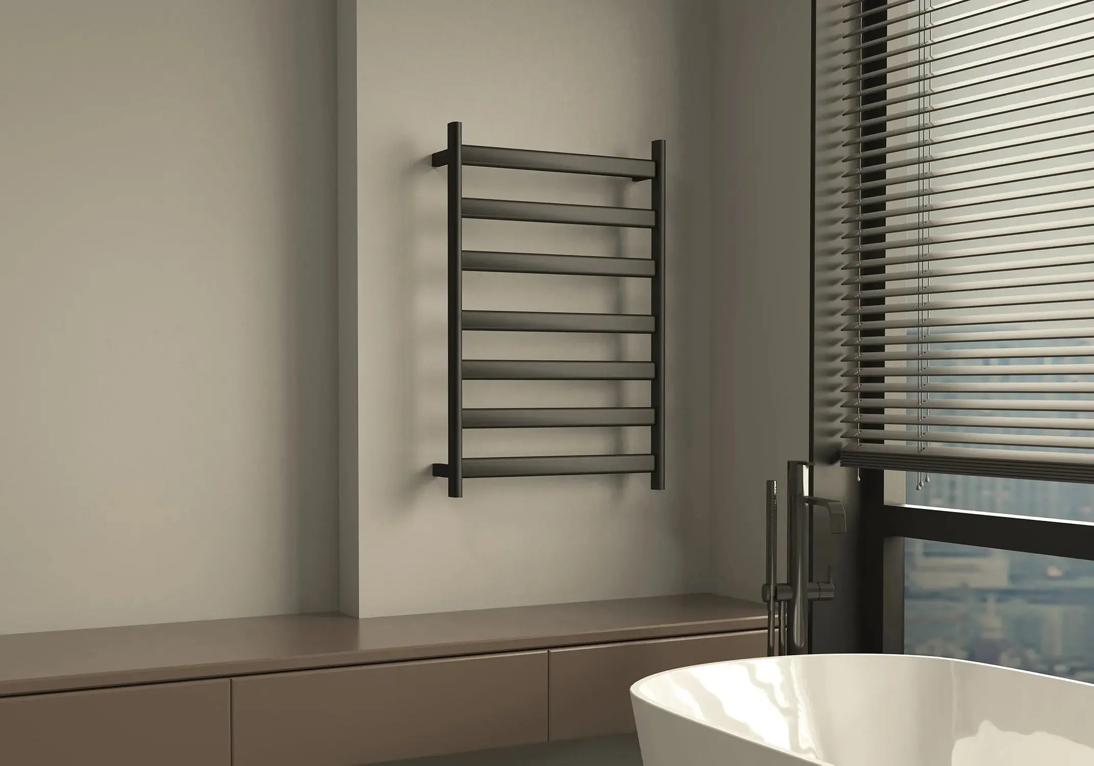 Cleo 29 Inch Electrical Towel Warmer Fast Warm Up