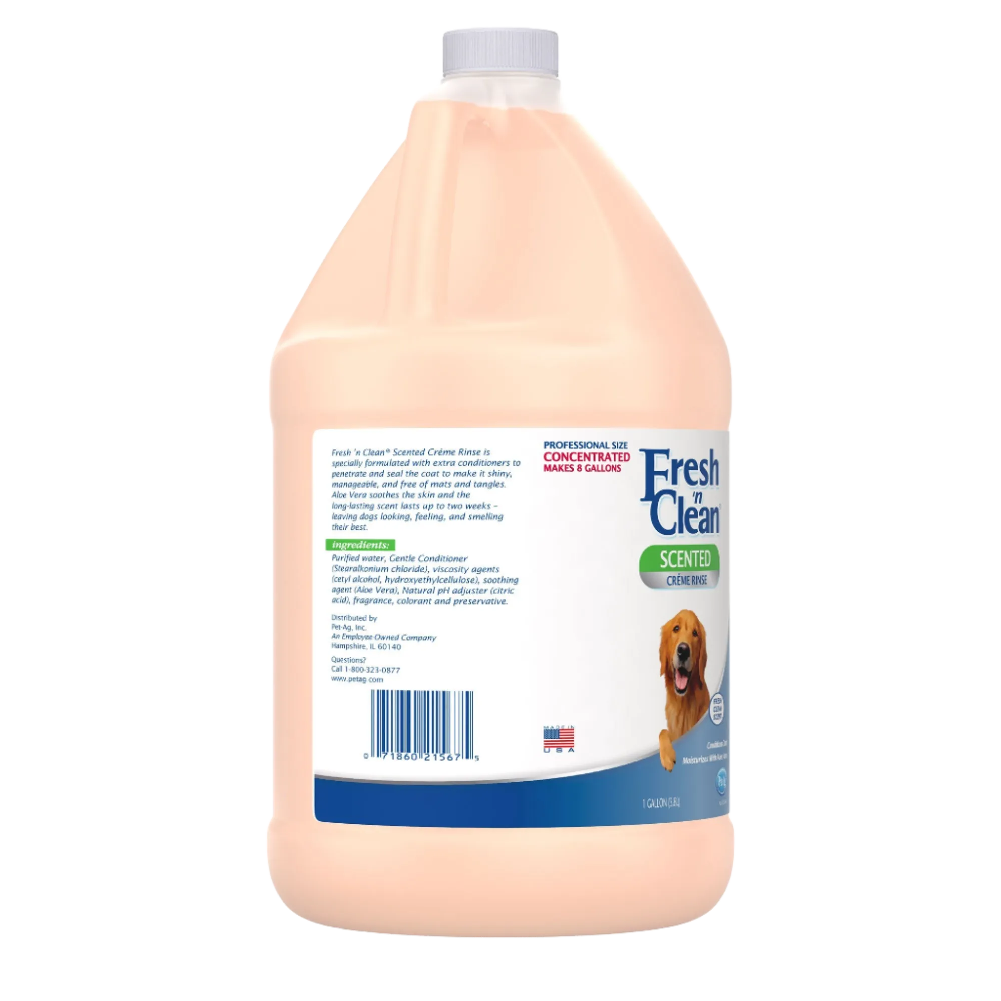 Creme Rinse Fresh Clean Scent 7:1 Concentrate Gallon by Fresh 'n Clean