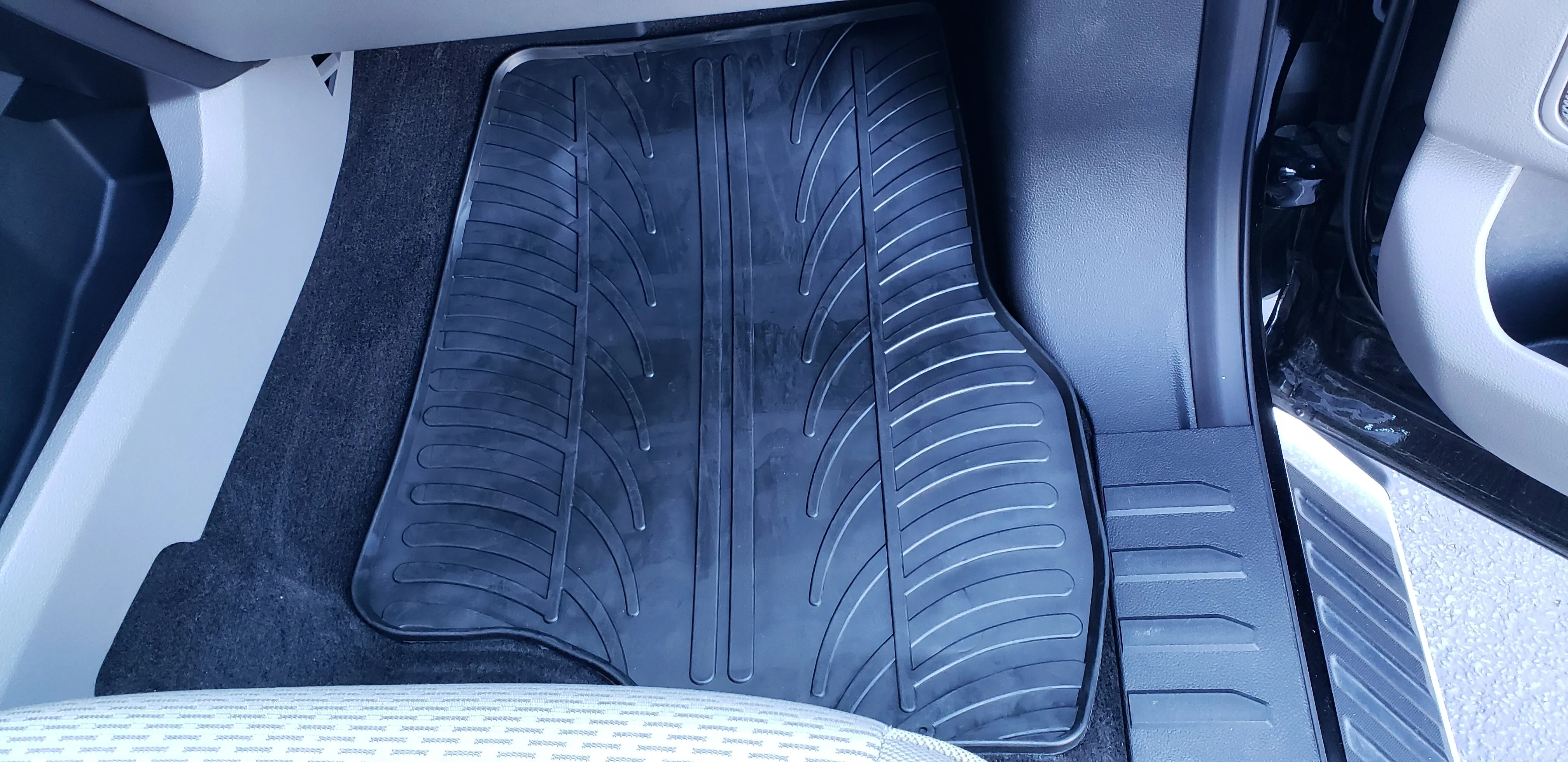 Custom Fit Floor Mats for Ford F-250/350/450/550 Super Duty-Crew/Extended Cab 2017-2024 (Carpet Floor & Tool Box)