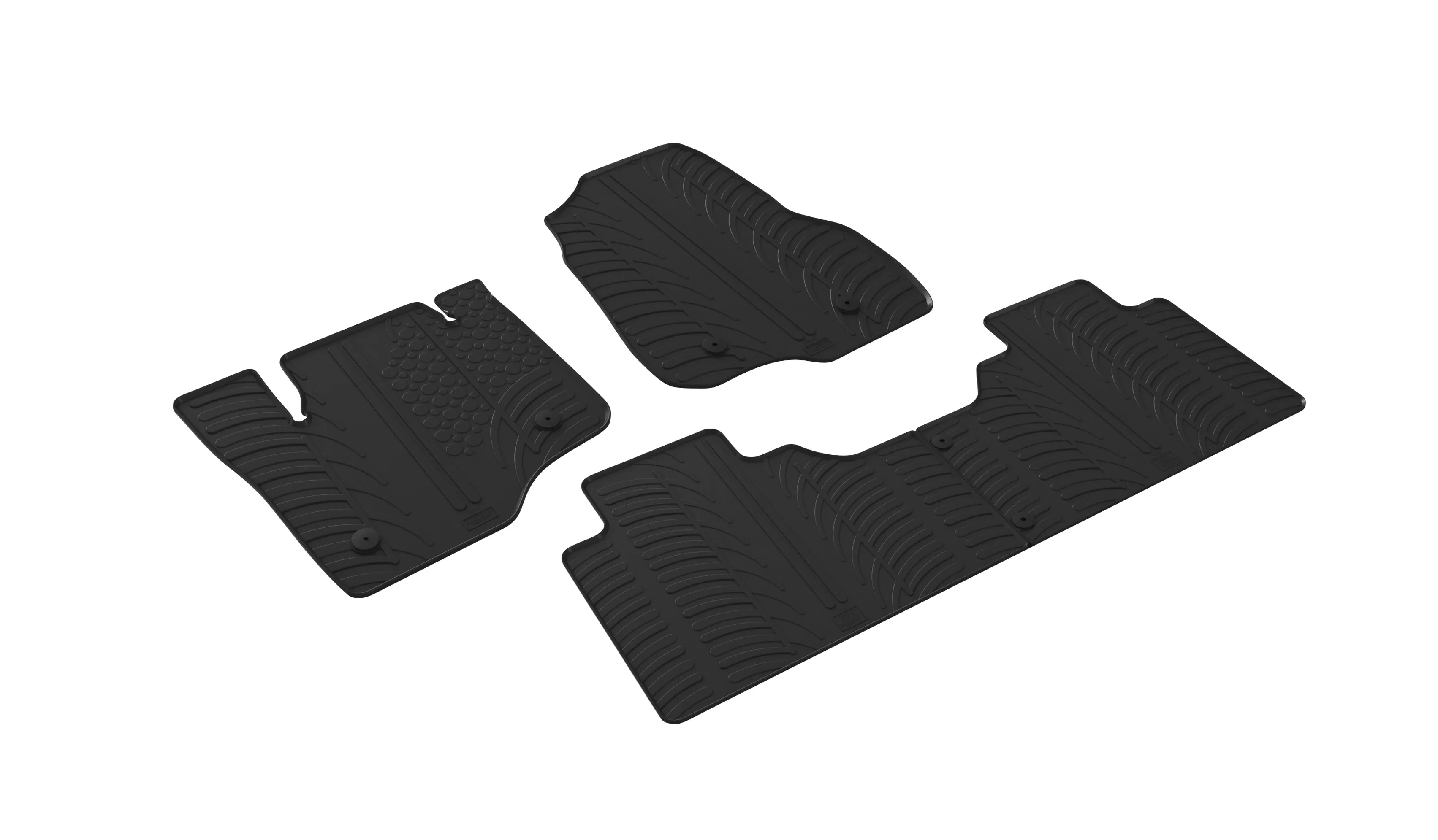 Custom Fit Floor Mats for Ford F-250/350/450/550 Super Duty-Crew/Extended Cab 2017-2024 (Carpet Floor & Tool Box)