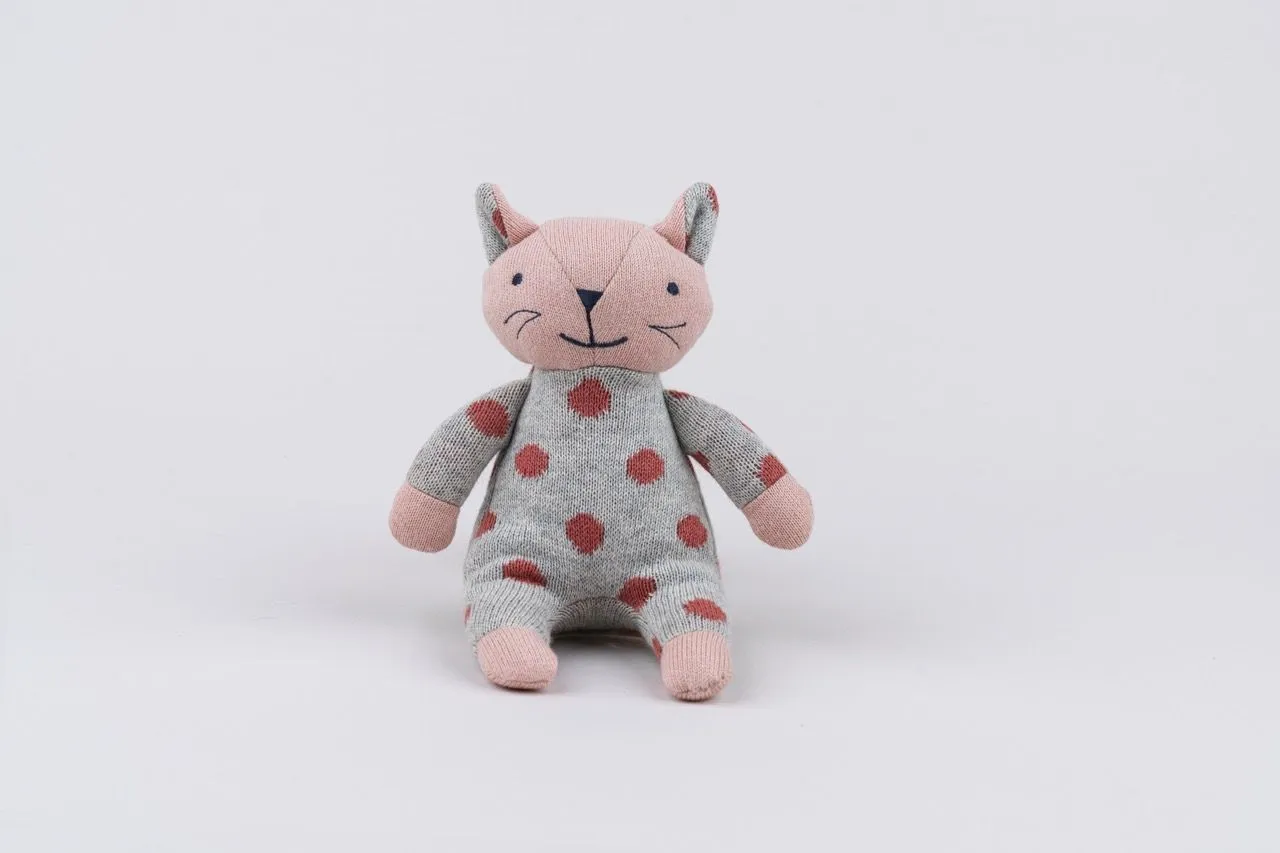 D)Lux Kitty Rattle Soft Toy