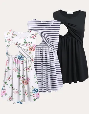Ekouaer Nursing Tank Tops 3 Packs (US Only)