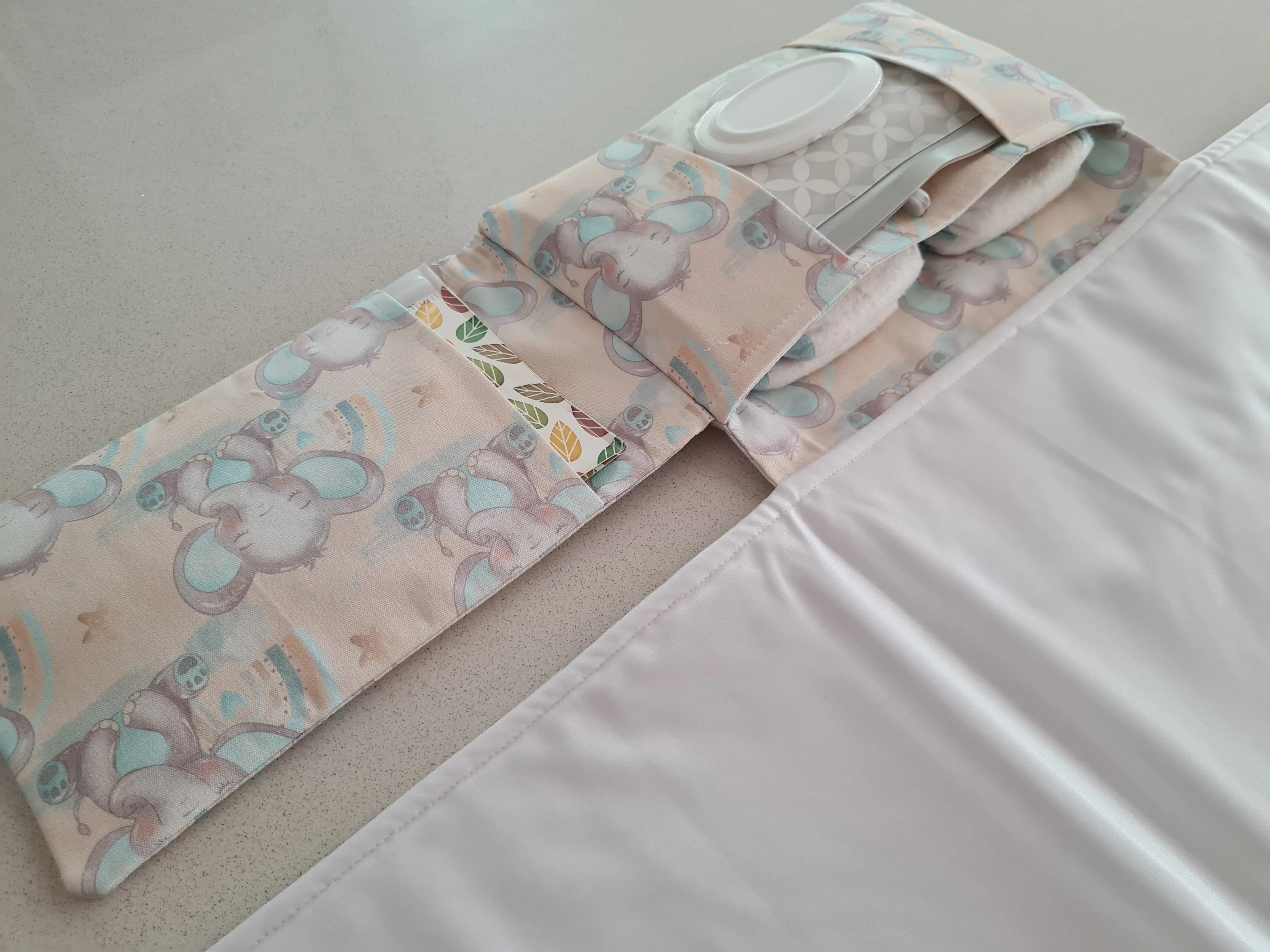 Elephant Nappy change mat clutch (Pre order - dispatches in 12 days)