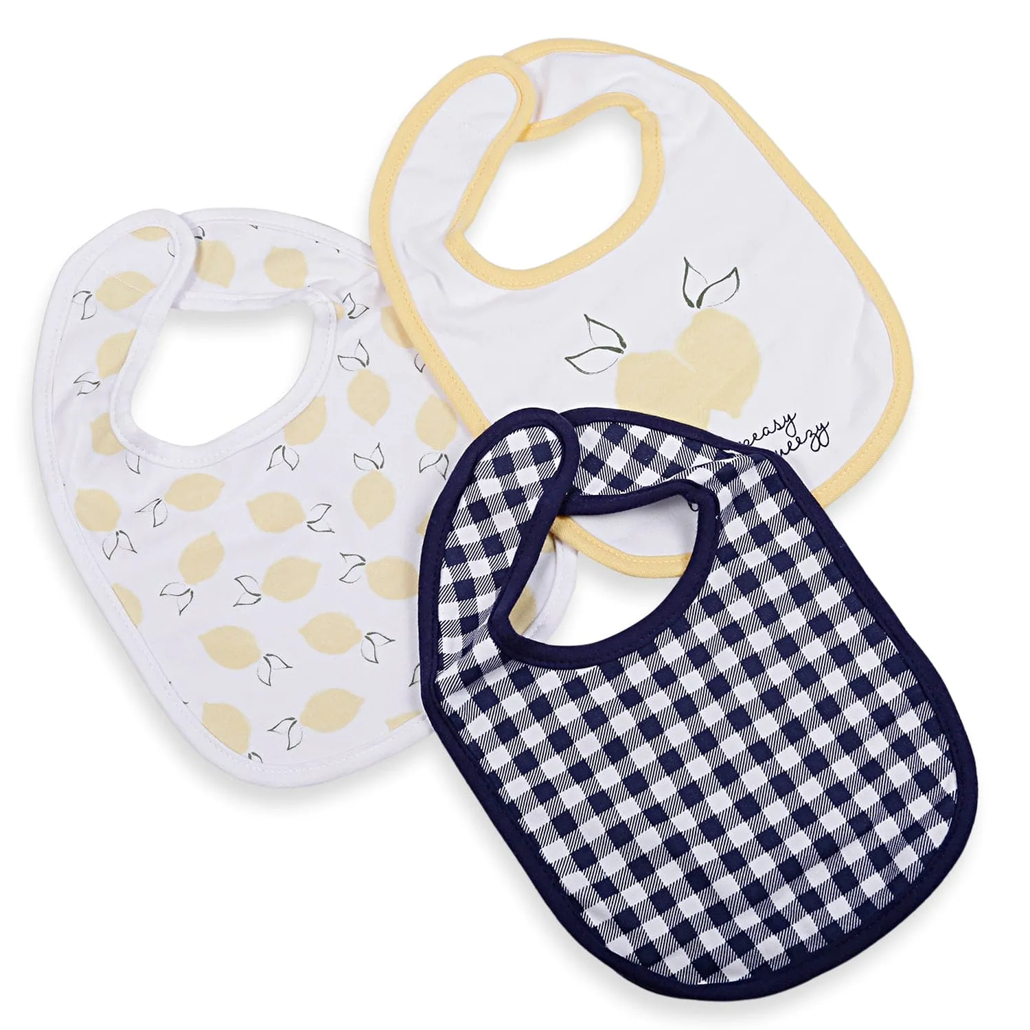Feeding Bibs Pack Of 3 Easy Peasy Lemon Squeezy Multicolour