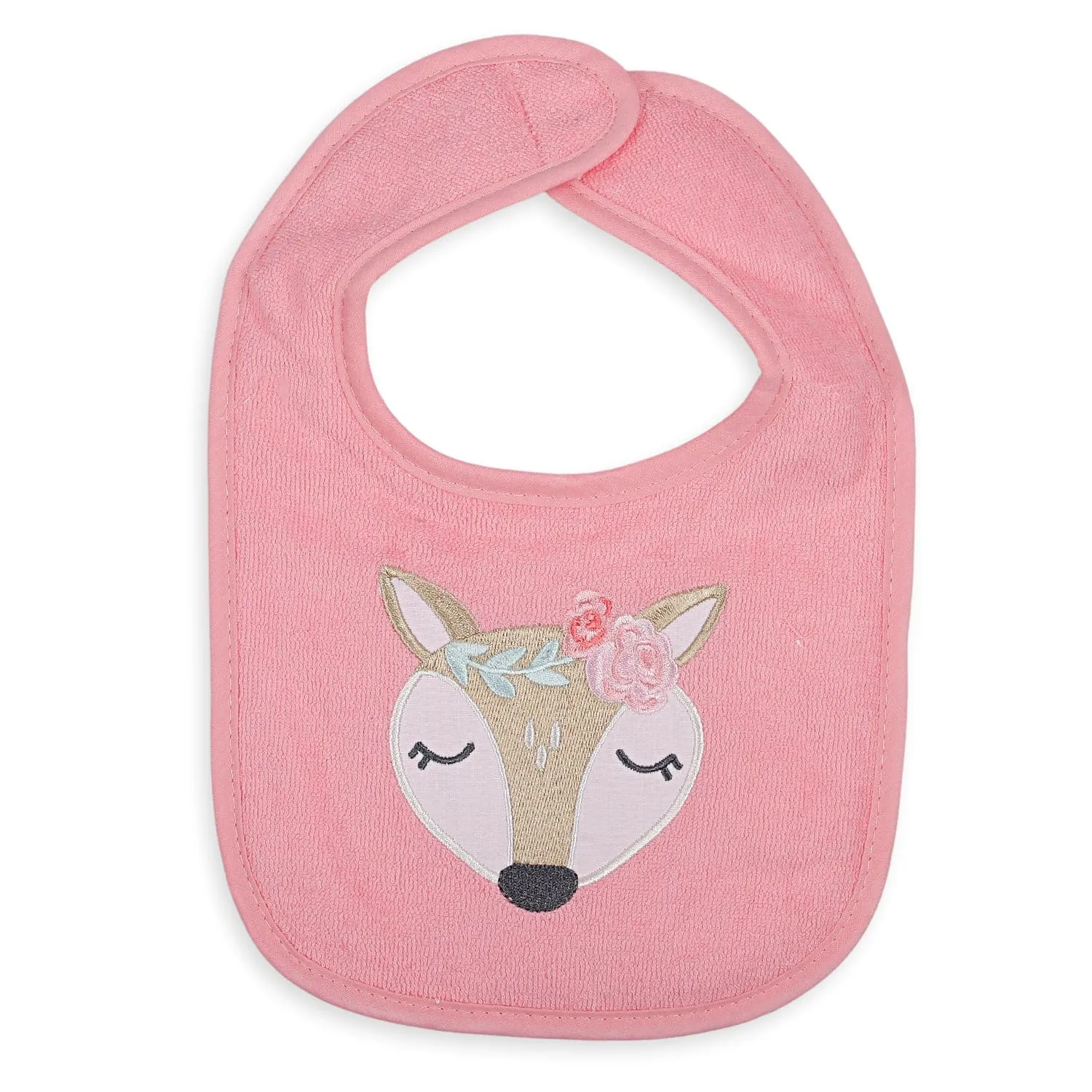 Feeding Bibs Pack Of 3 Wild And Free White And Pink