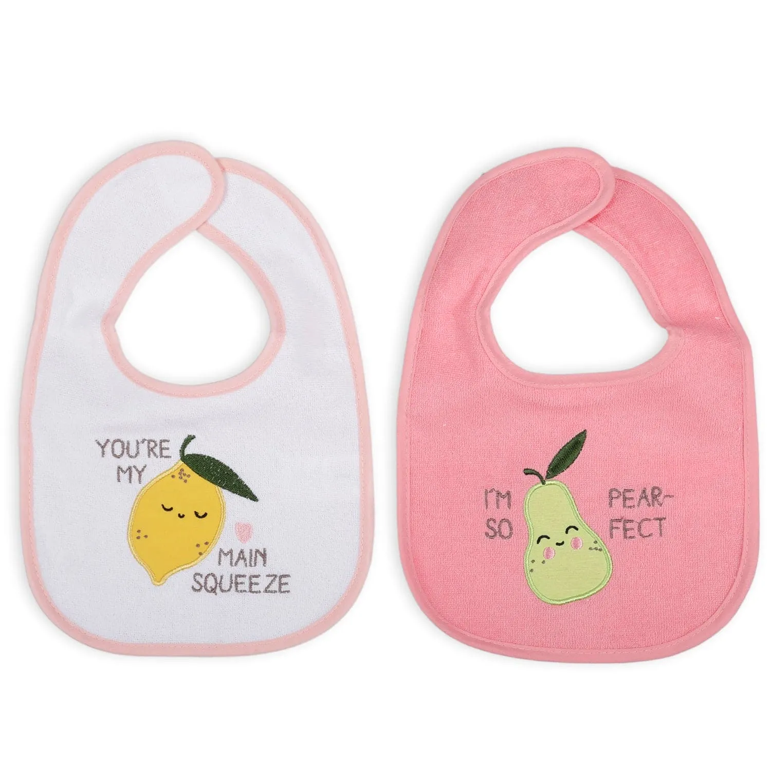 Feeding Bibs Pack Of 4 Fruit Puns Multicolour