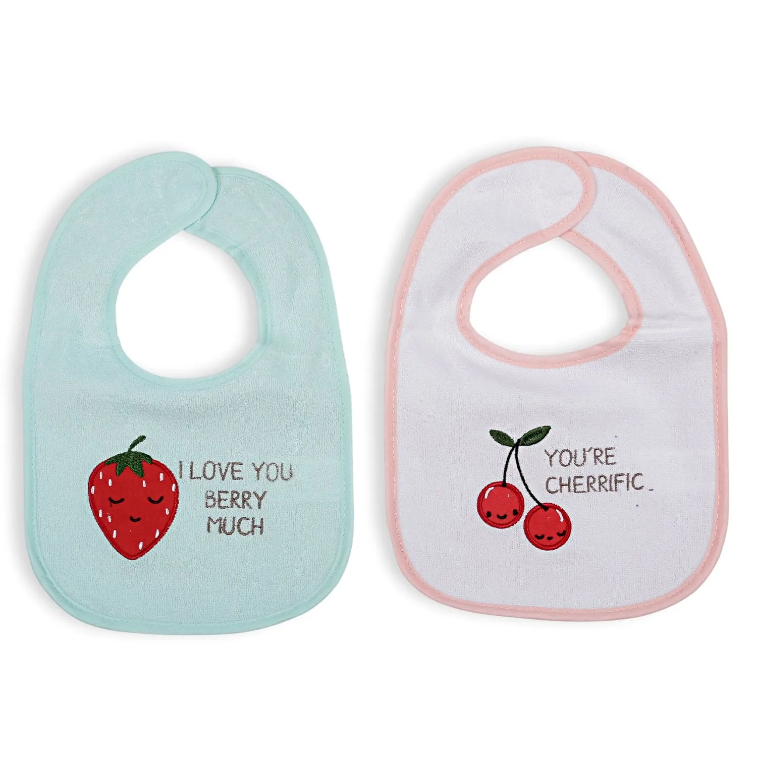 Feeding Bibs Pack Of 4 Fruit Puns Multicolour