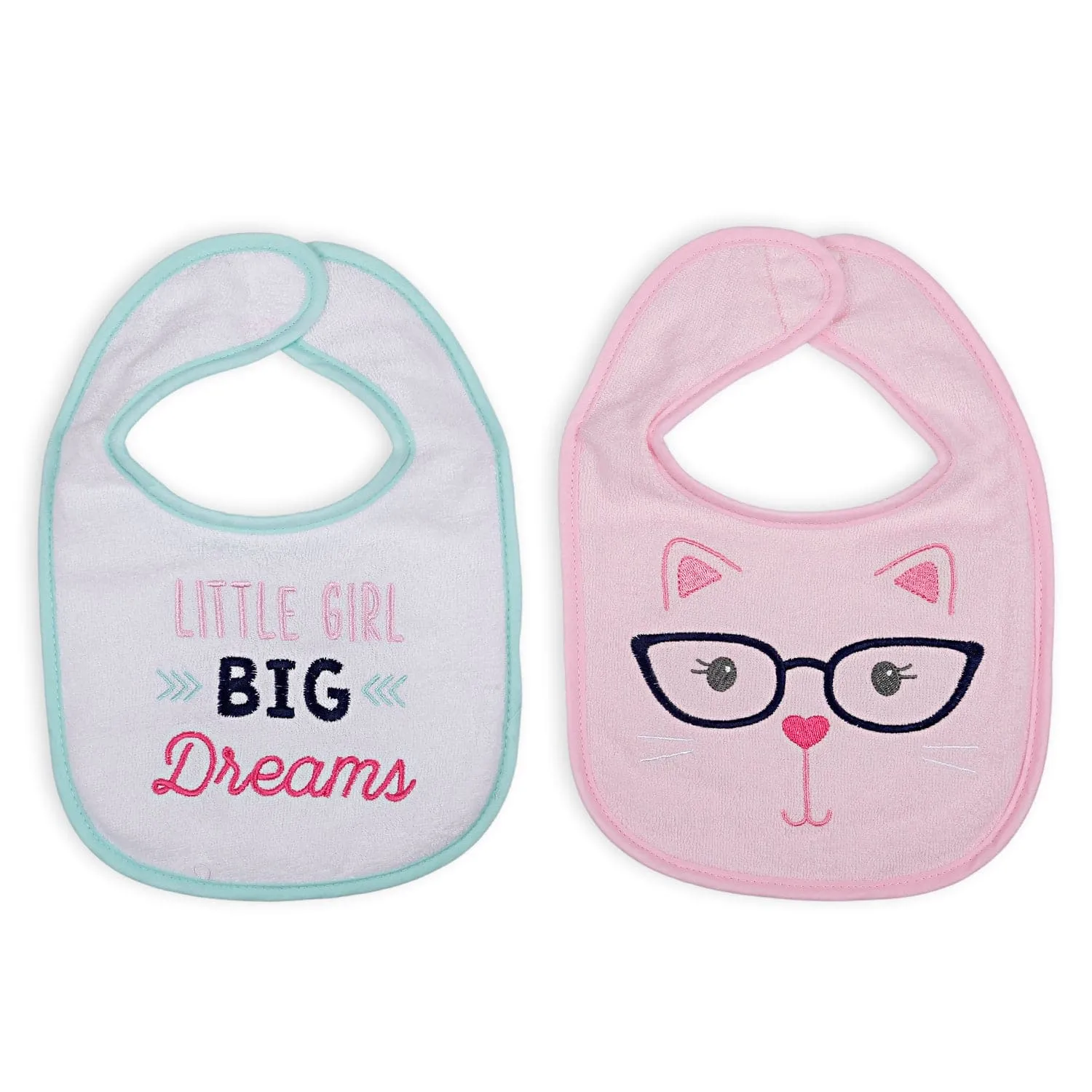 Feeding Bibs Pack Of 4 Little Girl Big Dreams Multicolour
