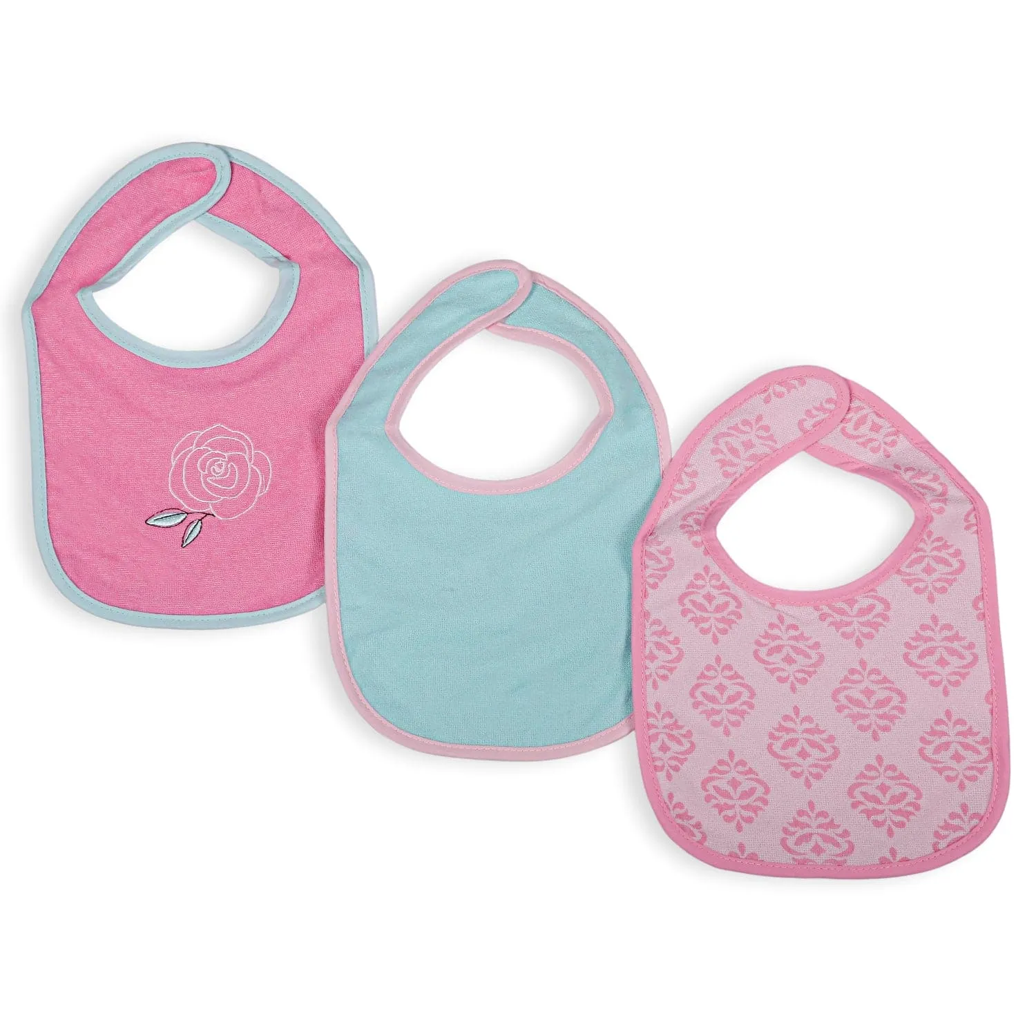 Feeding Bibs Pack Of 5 Butterfly And Polka Dots Multicolour