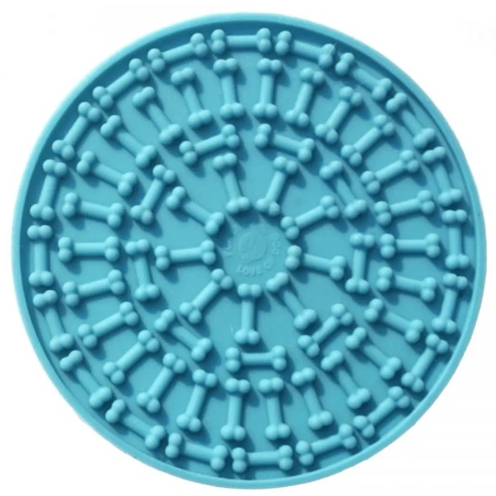 For The Love Of Dog Licky Mat for Dogs (Blue)