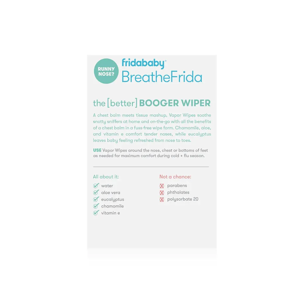 Fridababy BreatheFrida Nose-Chest Wipes (30ct)