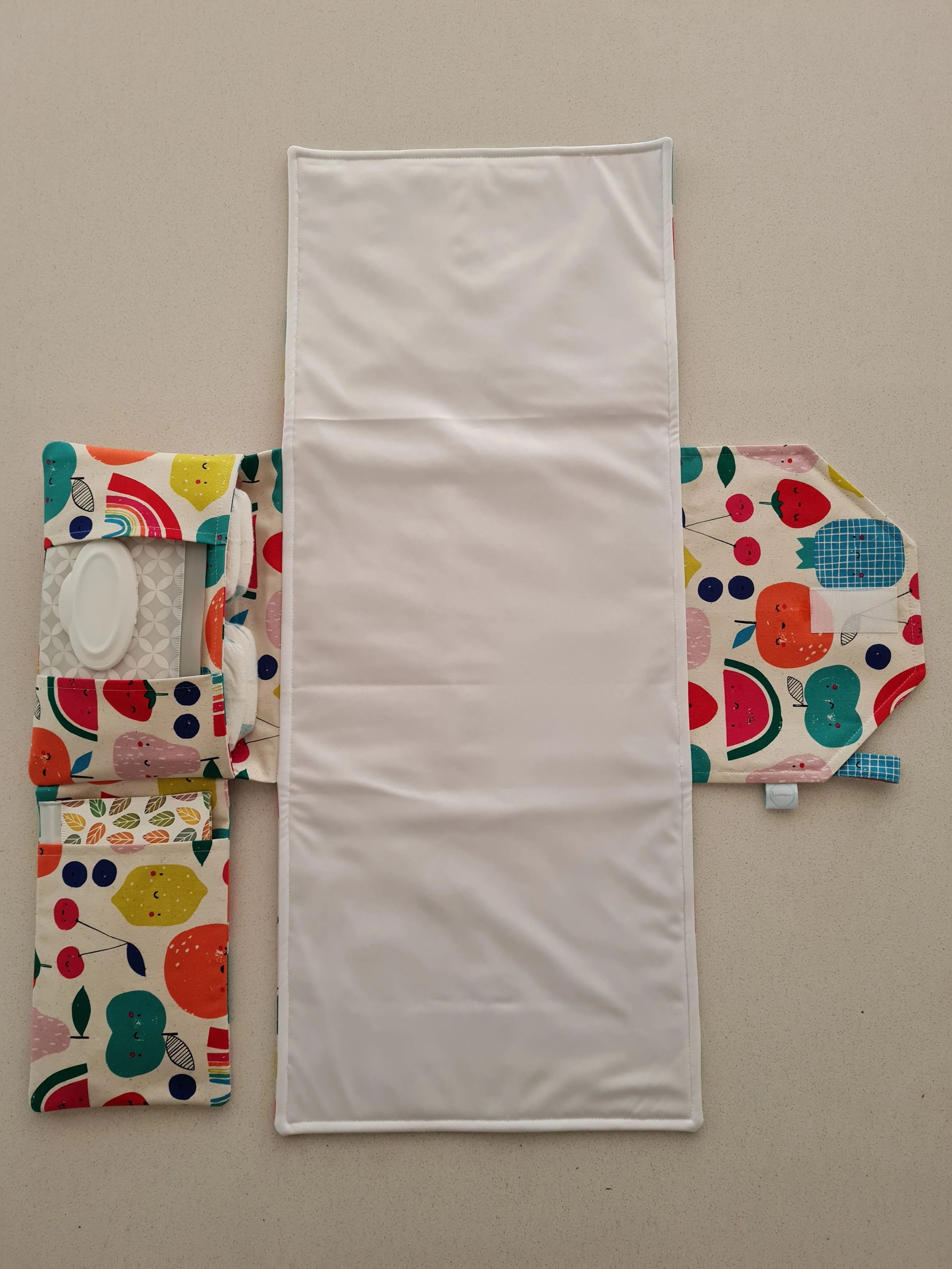 Fruity Face Nappy change mat clutch (Pre Order - Dispatches 10 - 12 days)