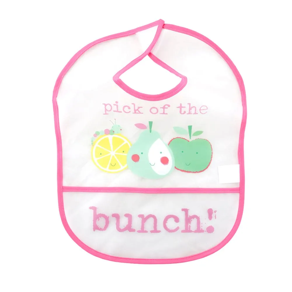 Fun With Fruits Pink 2 Pk Bibs