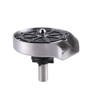 Glass Rinser for Kitchen Sink Stainless Steel Bottle Washer for Bar Sink Brushed Nickel JK0143