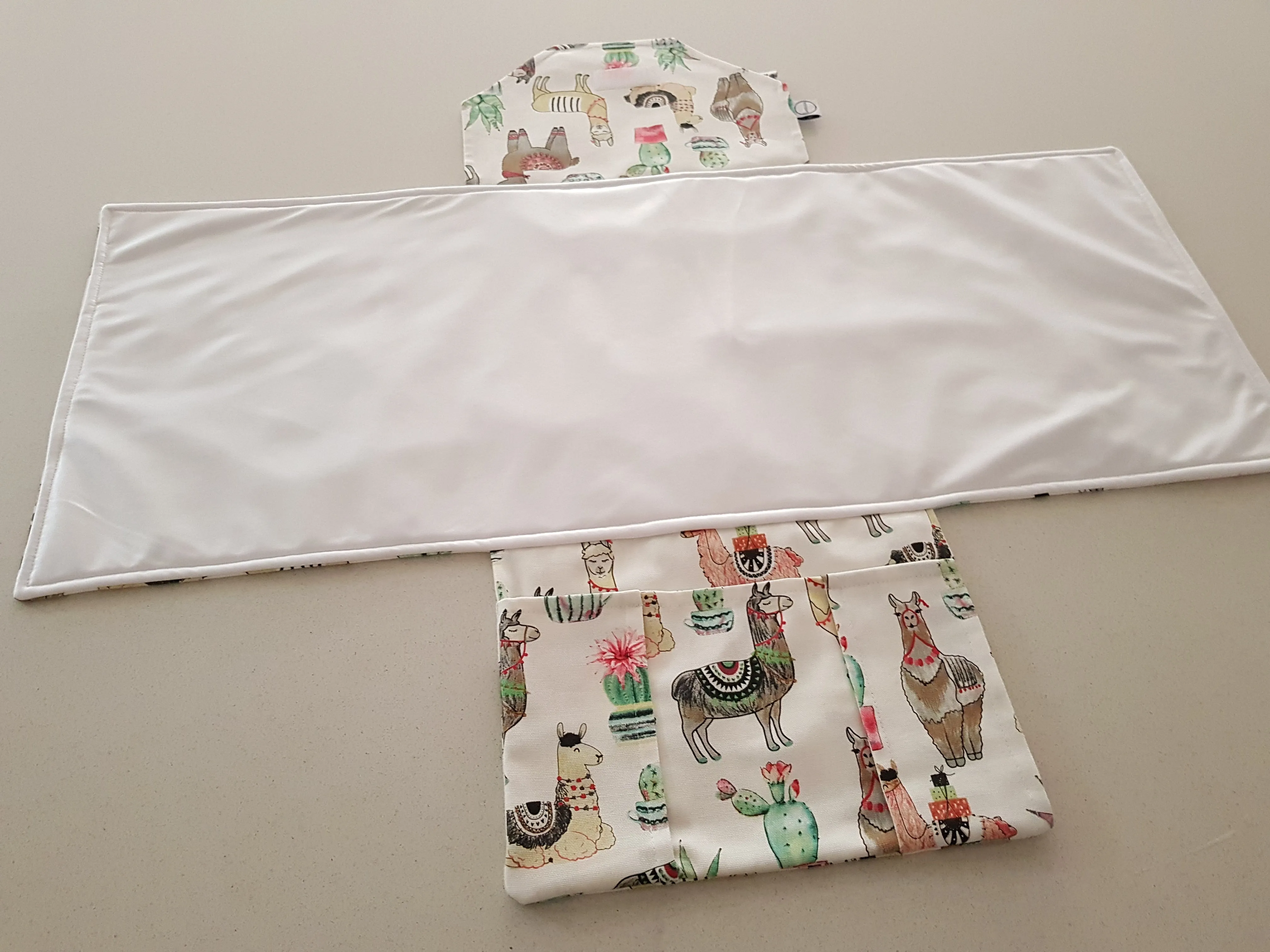 Happy Llamas Nappy change mat clutch with wipes pocket (Pre order - Dispatches in 10 - 12 days)