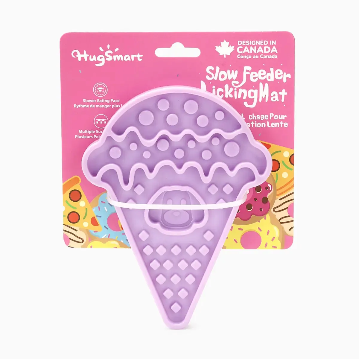 Ice Cream Slow Feeder Bowl Lick Mat for Dogs