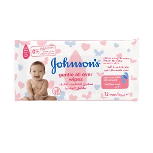 Johnson's Baby Gentle All Over Wipes - 72Pcs