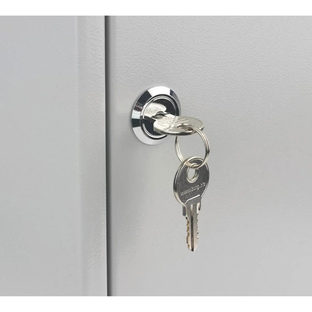 Key Cabinet Safe 50 Hooks Heavy Duty Index System Secure Lock Indoor 2 Keys