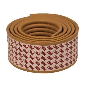 KidDough Baby Proofing Flat Edge Protector- 2 Mtrs Wood Color