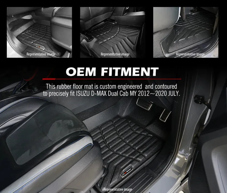 Kiwi Master 3D TPE Car Floor Mats for ISUZU D-MAX 2012 - 2020