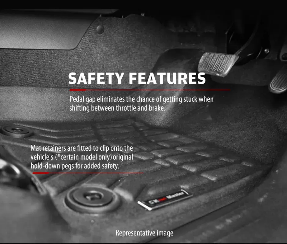 Kiwi Master 3D TPE Car Floor Mats for ISUZU D-MAX 2012 - 2020