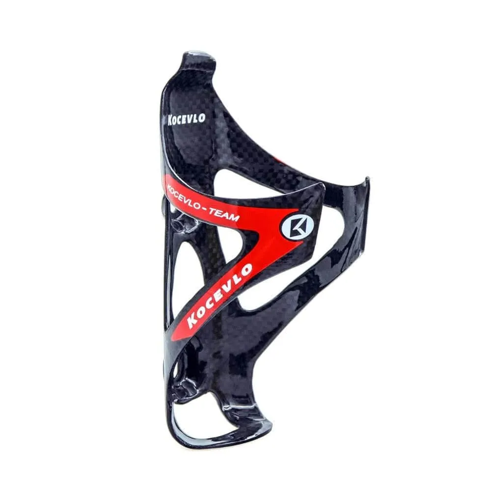 KOCEVLO Bicycle Bottle Holder Carbon Fiber Mountain Road Bike Cycling Outdoor Water Bottle 25g 3K Glossy Finish