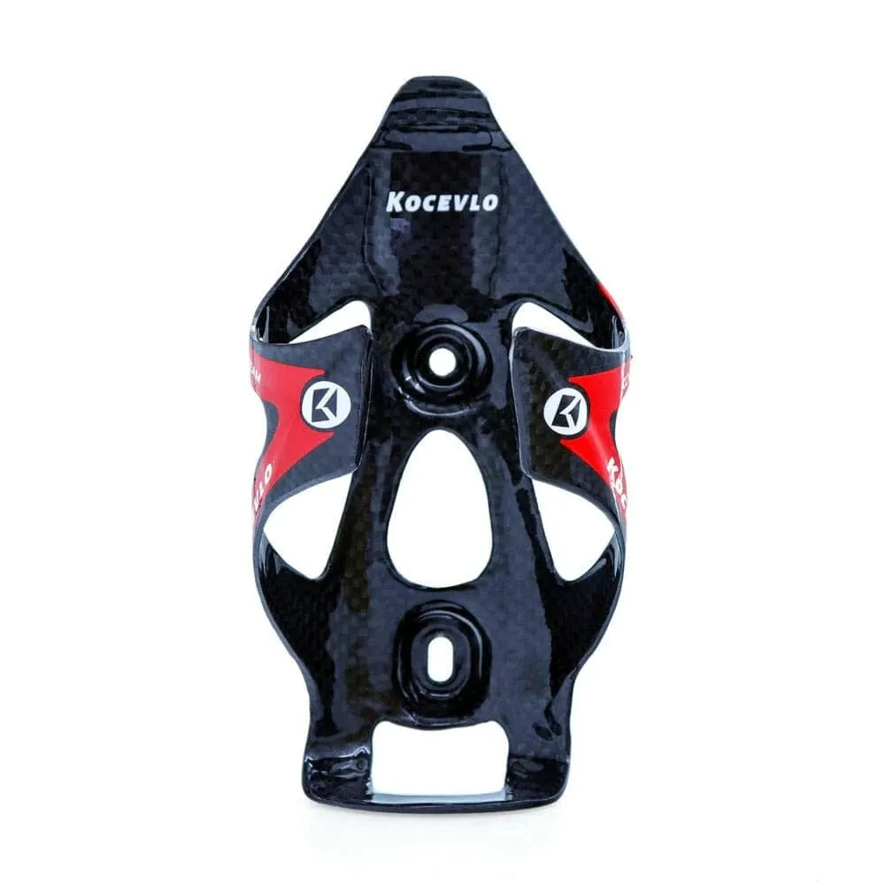 KOCEVLO Bicycle Bottle Holder Carbon Fiber Mountain Road Bike Cycling Outdoor Water Bottle 25g 3K Glossy Finish