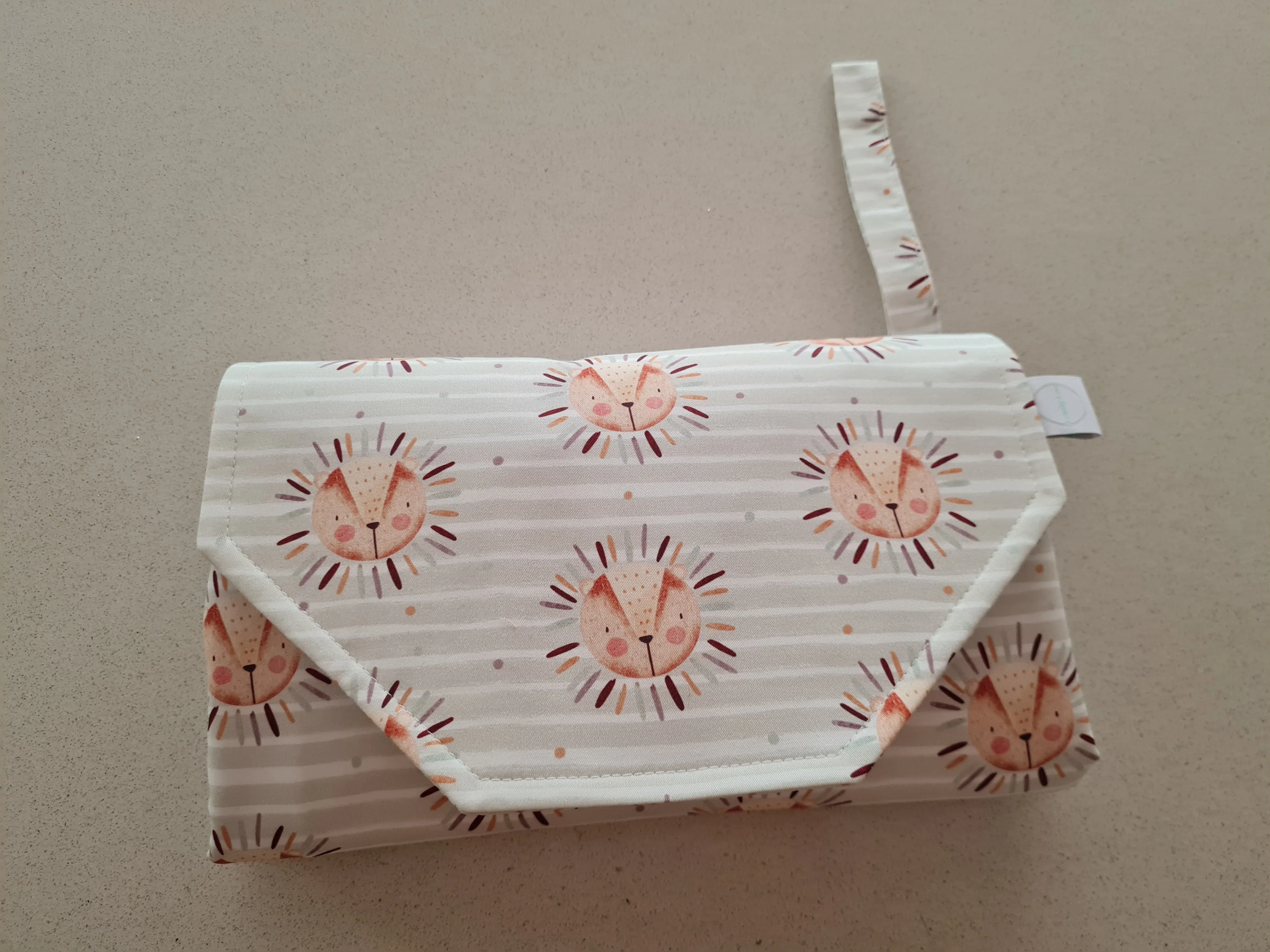 Lion Stripe Nappy change mat clutch