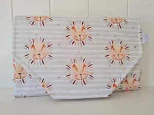 Lion Stripe Nappy change mat clutch
