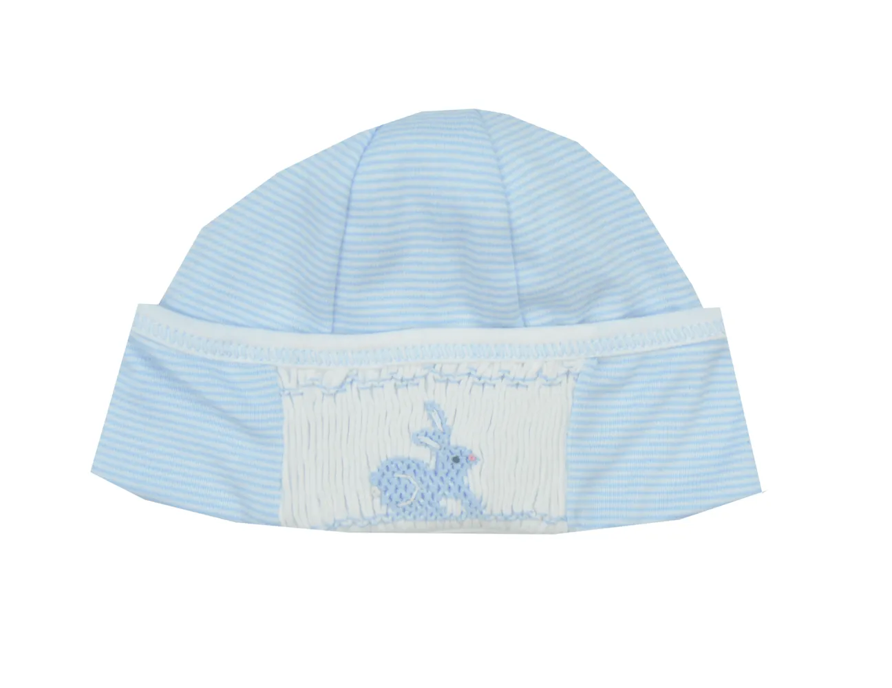 Magnolia Baby Blue Smocked Bunny Layette Gown