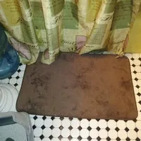 Memory Foam Bathrug - Black Bath Mat and Shower Rug Small 17&quot; X 24&quot; Inches, Non Slip Latex Free Plush Microfiber. Comfortable, Beautiful and Maximum Absorbency.