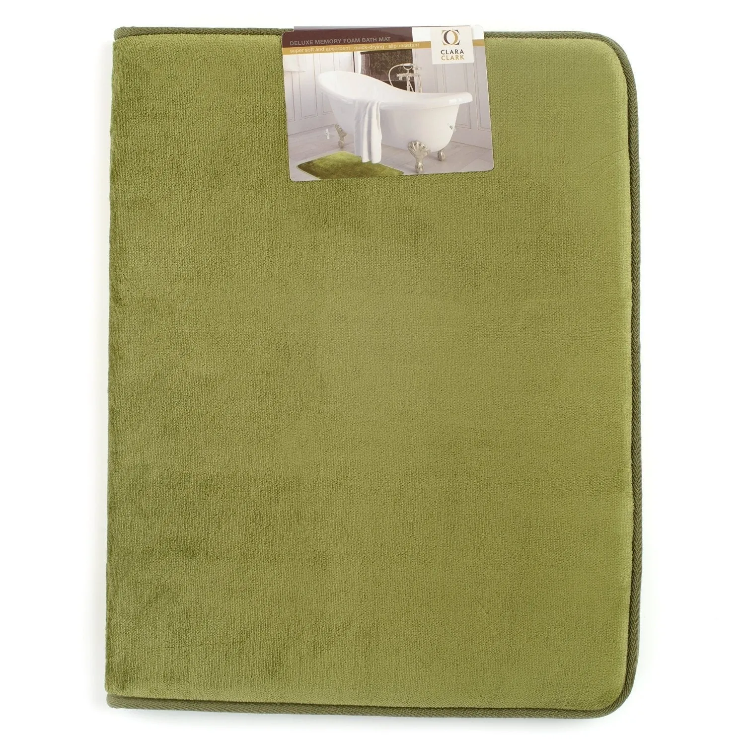 Memory Foam Bathrug - Black Bath Mat and Shower Rug Small 17&quot; X 24&quot; Inches, Non Slip Latex Free Plush Microfiber. Comfortable, Beautiful and Maximum Absorbency.