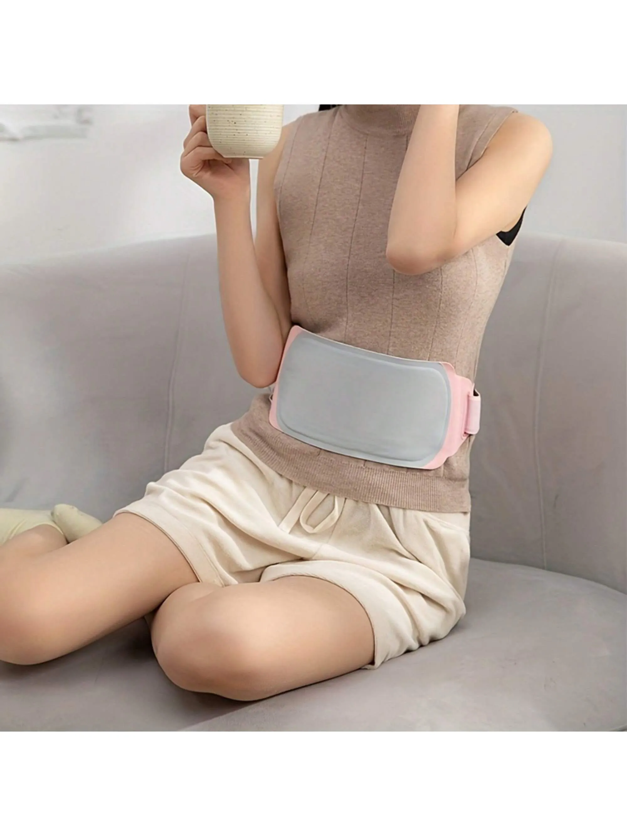 Menstrual Heating Pad, Electric Waist Belt Heating Pad, Portable USB Charging