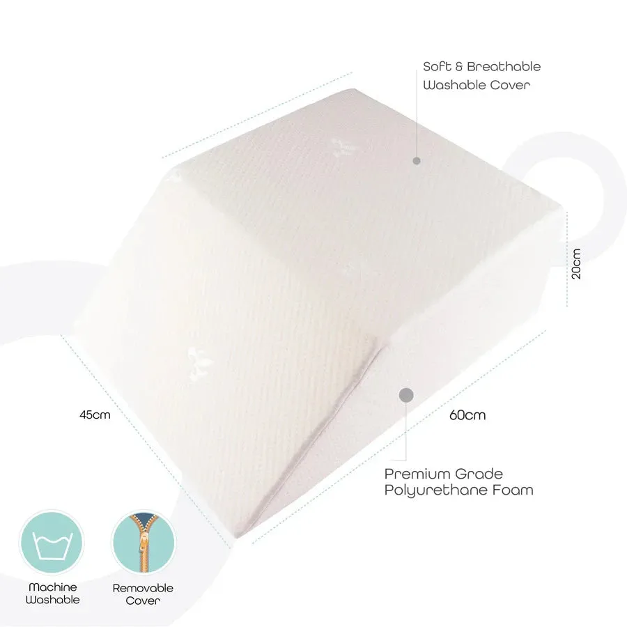 Moon Leg Elevation Pillow - White