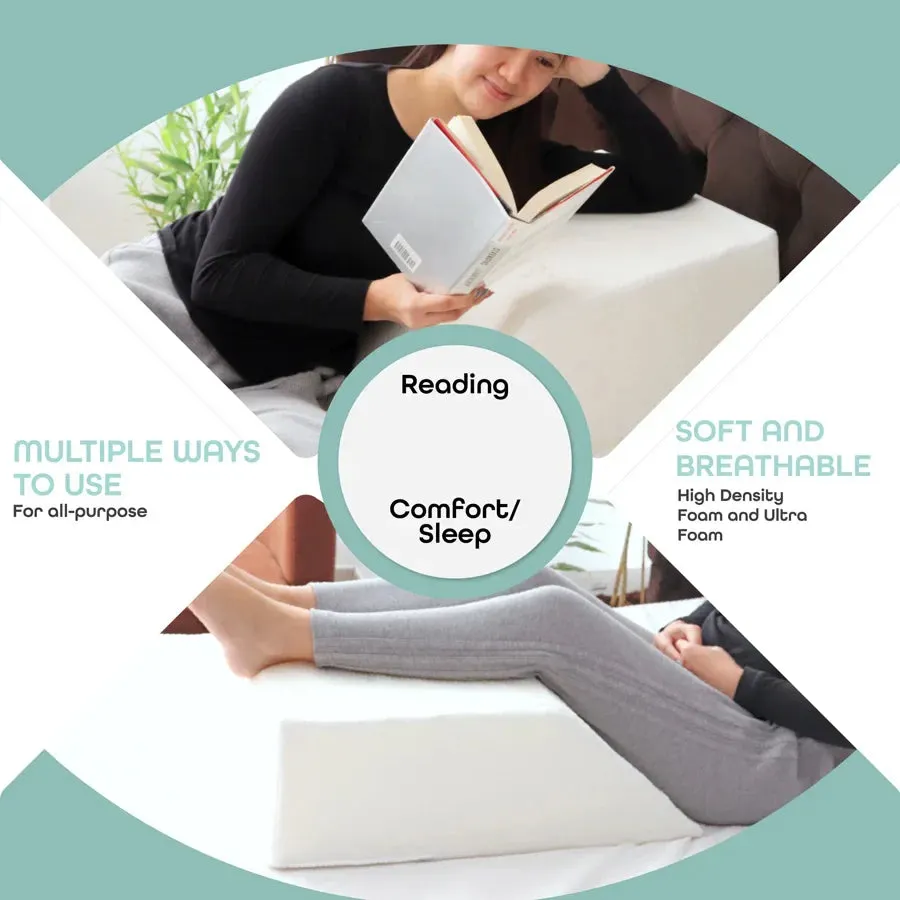 Moon Leg Elevation Pillow - White