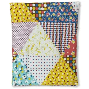 Multi print Pack Of 3 Quilted Cotton Sheets   1 Plastic Sheet