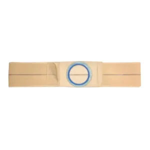Nu-Hope Support Belt, Original Flat Panel, 2-3/4'' Center Stoma, 4'' Wide, Small (28'' to 32'' Waist), Beige