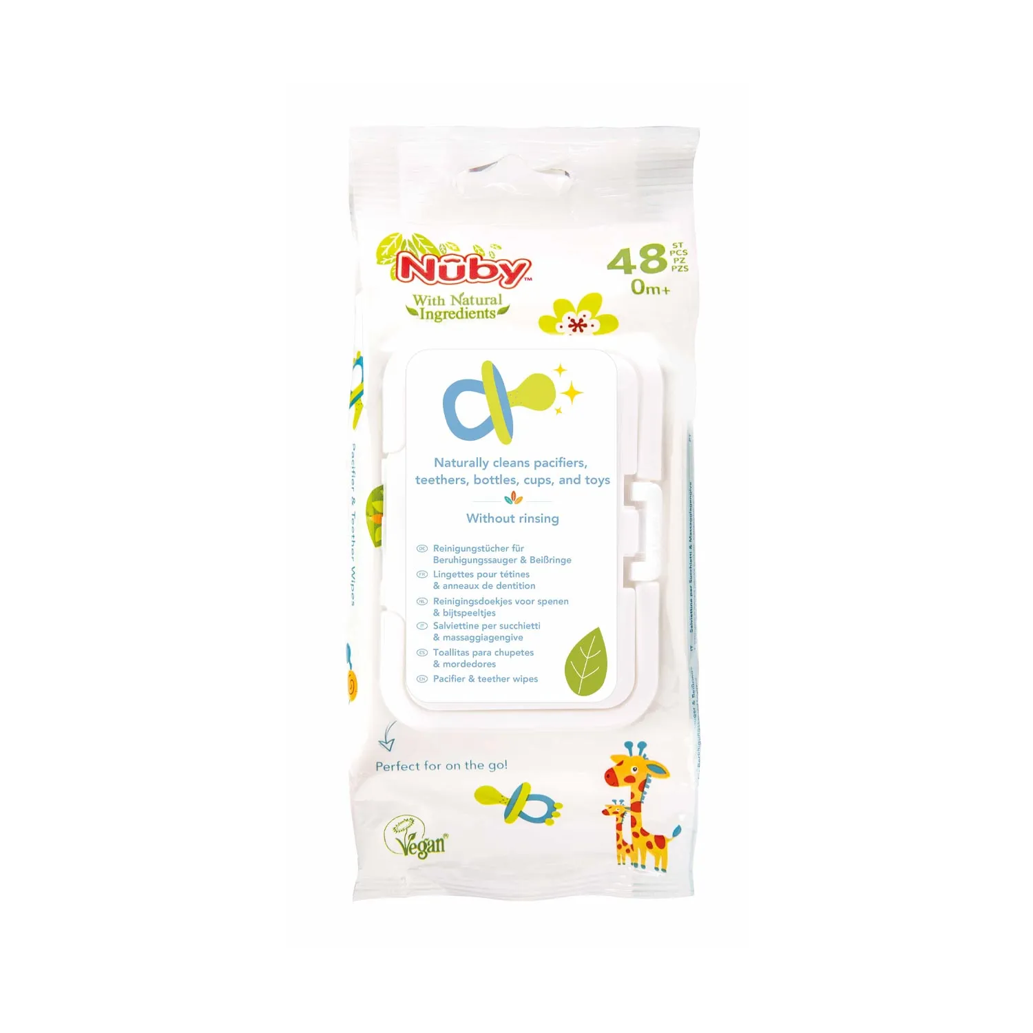 Nuby Pacifier Wipes 48 Pieces