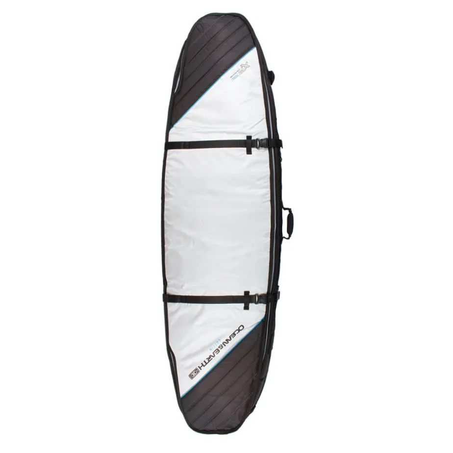 Ocean & Earth Double Coffin Shortboard Cover - Silver
