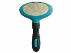 OVAL SLICKER BRUSH L BLACK & BLUE