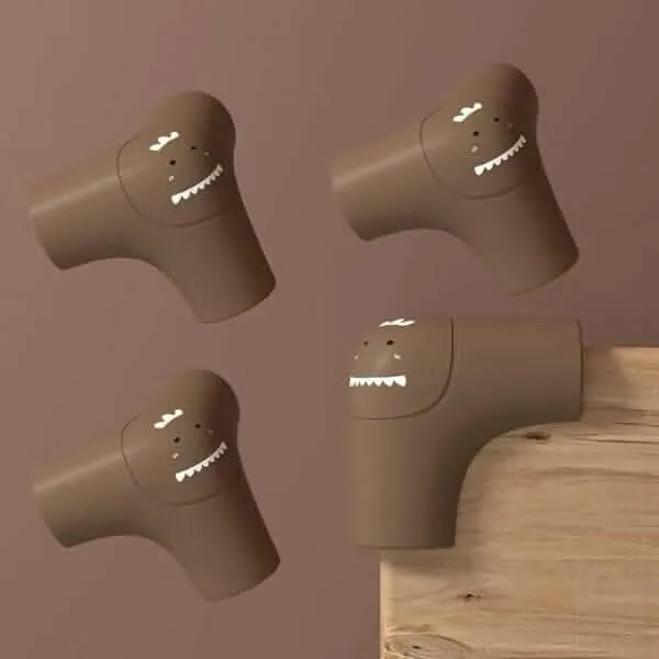 P-plus international soft baby proofing corner guards & edge protectors (pack of 4)