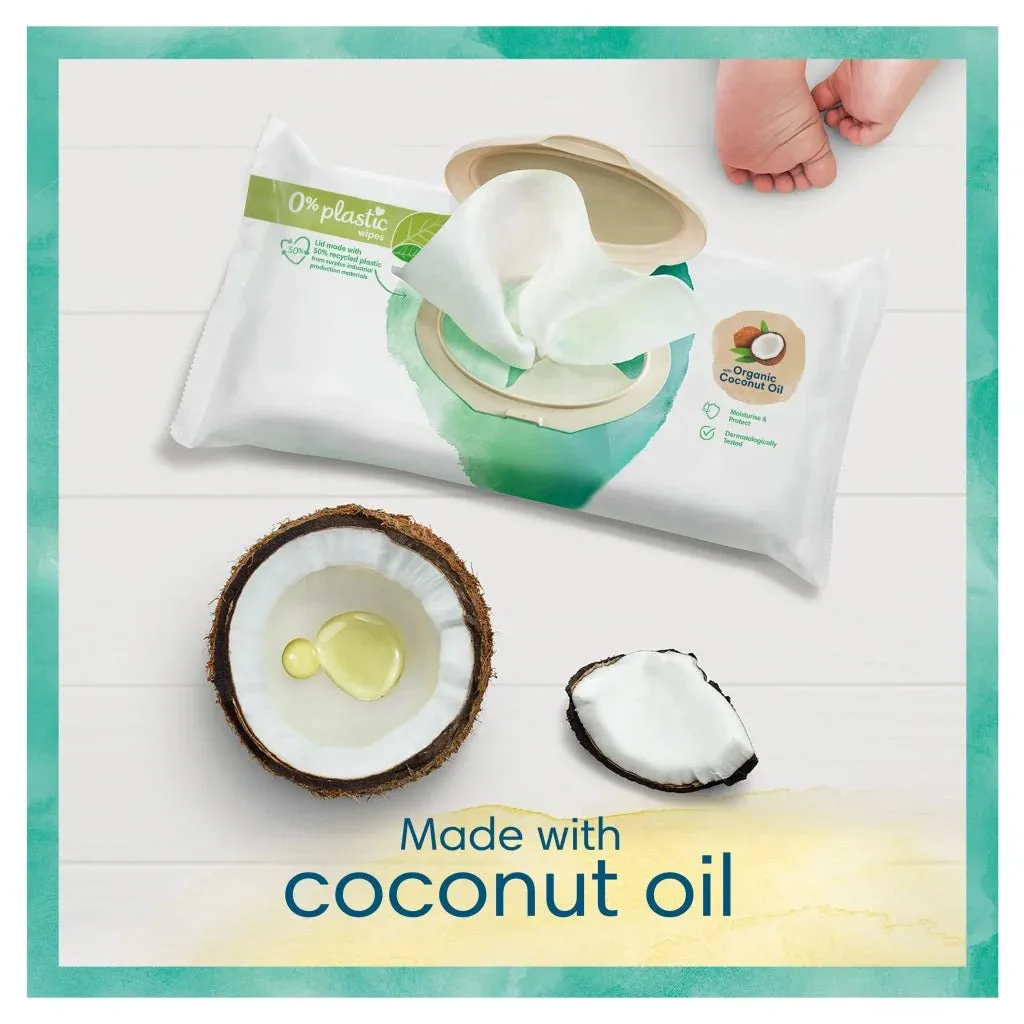Pampers Baby Wipes Harmonie 44 Pcs Coco - With Organic Coconut Oil