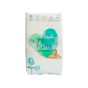 Pampers Pure Protection Size 1 (2-5kg), 50 Diapers New