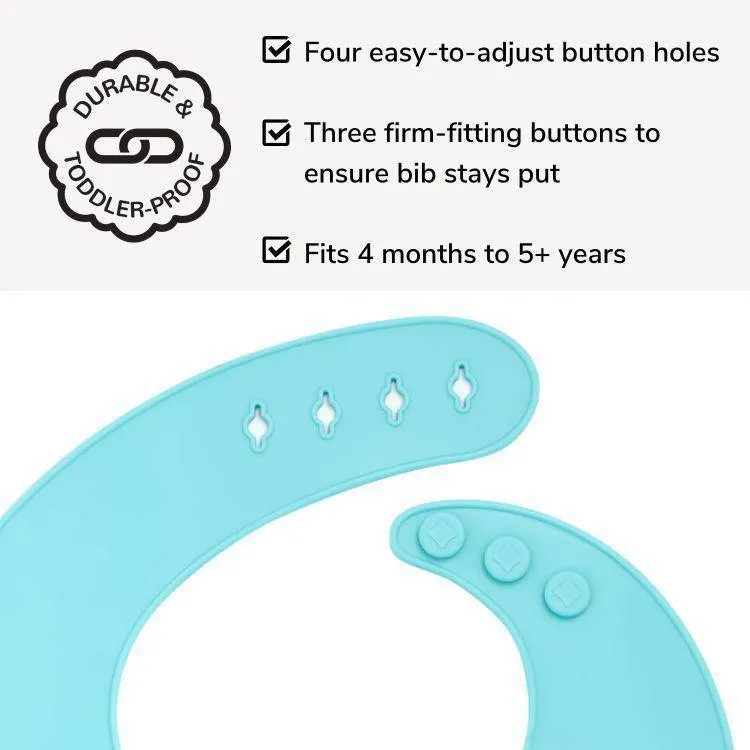 PEEKABEE |Silicone Bibs (Set of 2) - With Bonus SiliSpoon