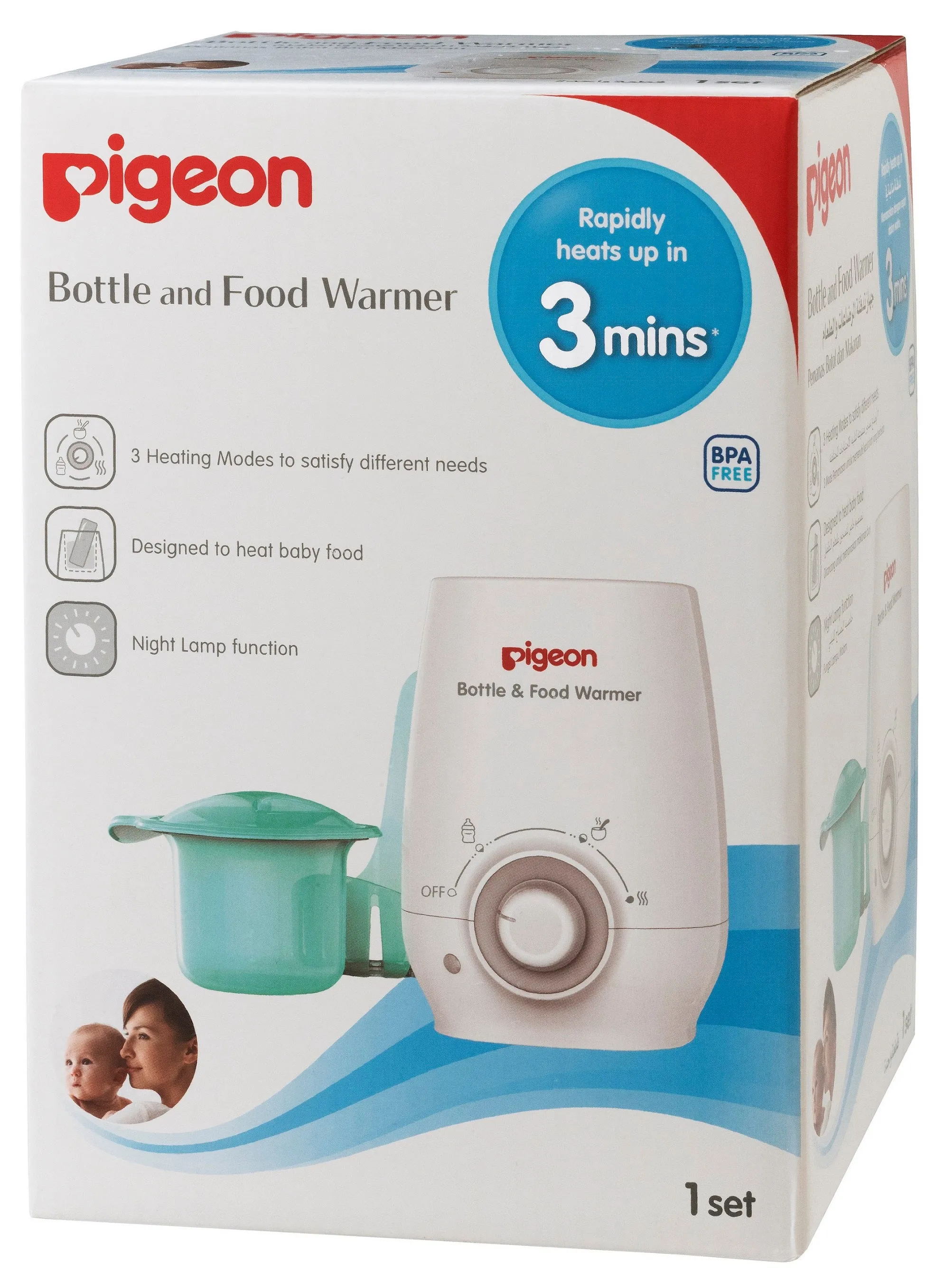 Pigeon Bottle And Baby Food Warmer (15M Local Warranty)