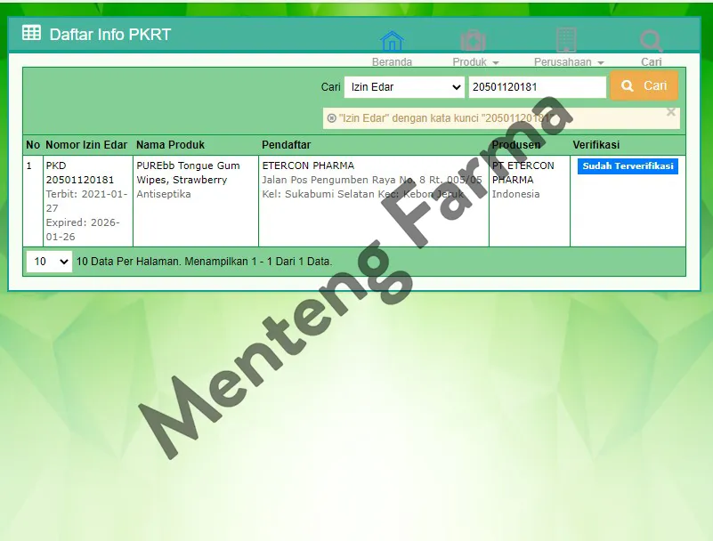 Pure Baby Tongue Gum Wipes Strawberry 20 Sheets - Tisu Basah Lidah dan Gusi Bayi