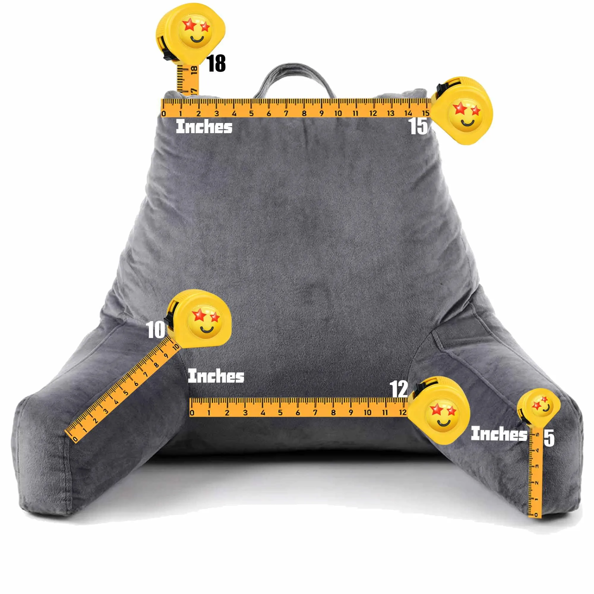 Reading Pillows for Sitting in Bed Adult with Arms Support for Body