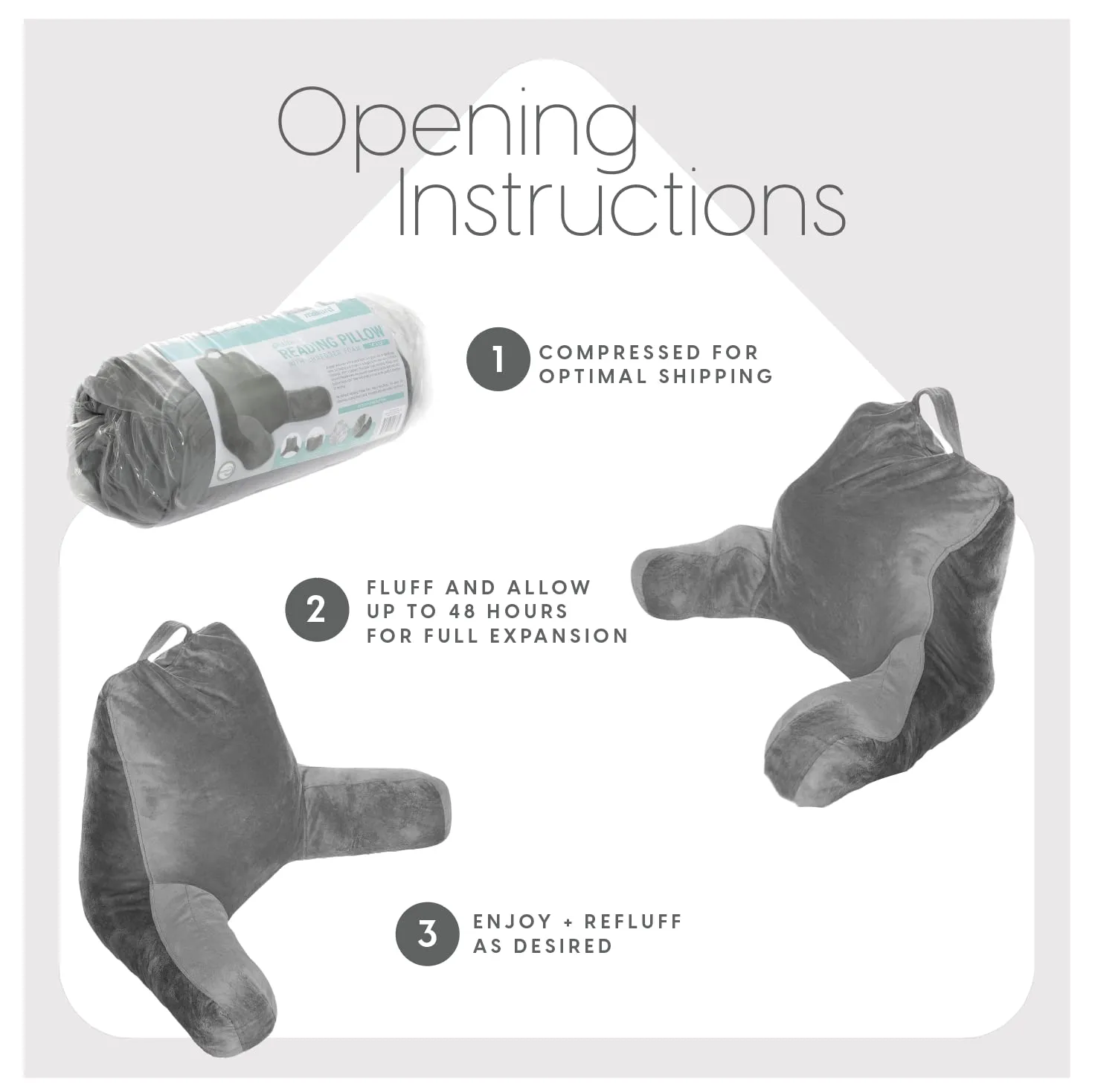 Reading Pillows with Shredded Memory Foam for Comfort and Support