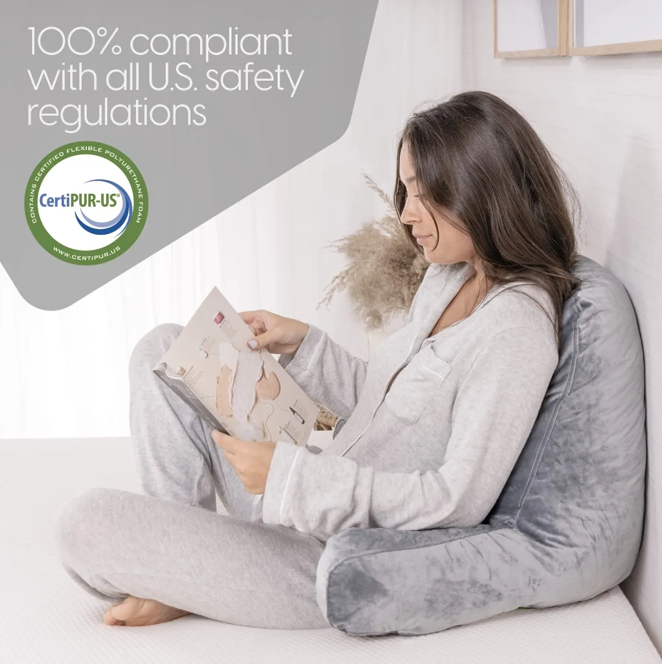 Reading Pillows with Shredded Memory Foam for Comfort and Support