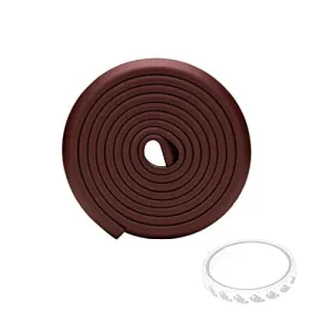 Safe-O-Kid, Edge Guards 5 Meter with 3M Adhesive- Brown (Pack of 1)